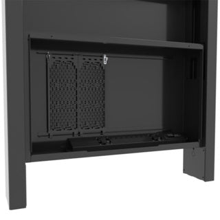 Chief - OLF49BP-LG - Outdoor Portrait Kiosk for LG 9XE4, Black