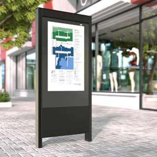 Chief - OLF49BP-LG - Outdoor Portrait Kiosk for LG 9XE4, Black