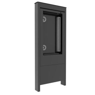 Chief - OLF55BP-LG - Outdoor Portrait Kiosk for LG 55XE4, Black