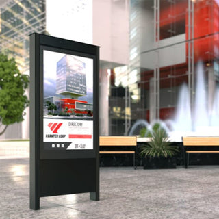 Chief - OLF55BP-LG - Outdoor Portrait Kiosk for LG 55XE4, Black