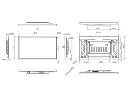 SWEDX - SDST32X8-01 - 32" Touch Digital Signage screen FHD