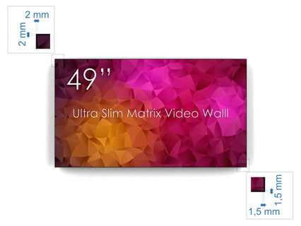 SWEDX - UMX-49K8-01 - 49" Ultra Matrix Video Wall 3.5 mm Bezel