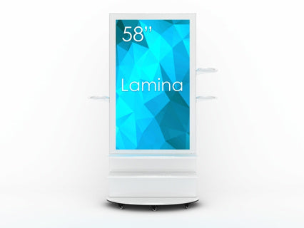 SWEDX - SWL-58K8-A1 - Lamina 58" Alu - weiß / natives 4K