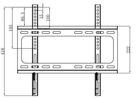 MAXHUB - WIB4722A - Wall Mount for Commercial Display 43"~55"