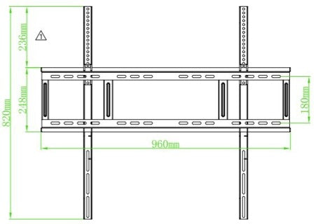 MAXHUB - WIB9080A - Wall Mount for Commercial Display 65"~98"